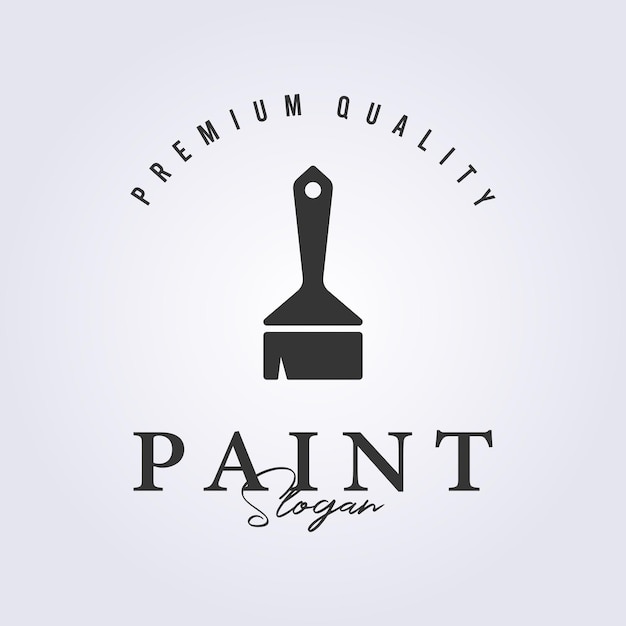 diseño del ejemplo del vector del icono del logotipo del símbolo del pincel