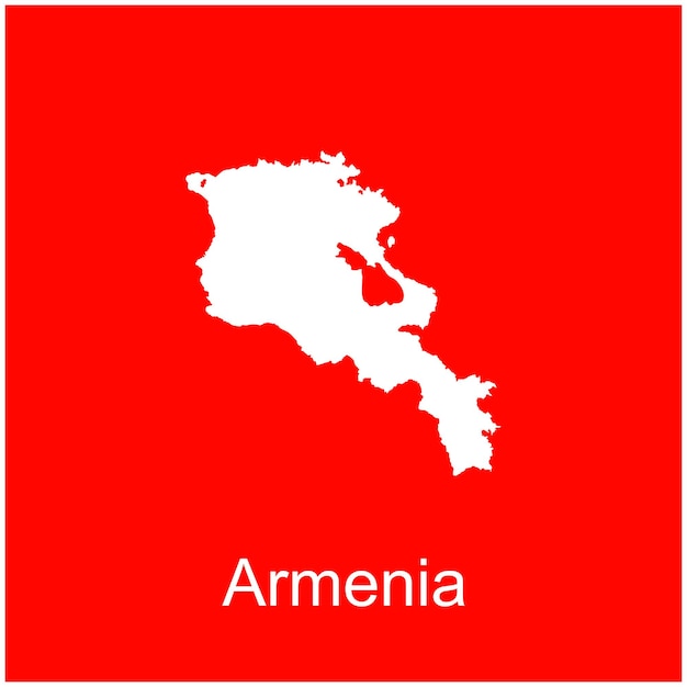 Diseño del ejemplo del vector del icono del mapa de armenia