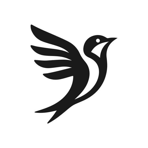 El diseño elegante de las aves voladoras