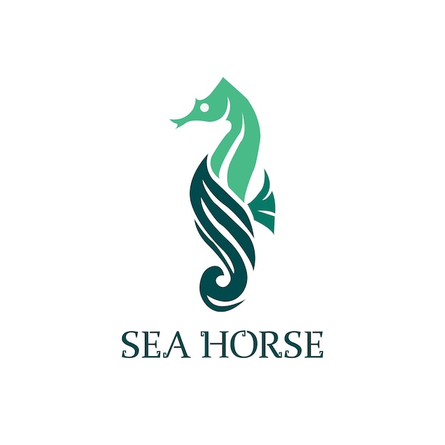 El diseño elegante de la camiseta del caballo de mar