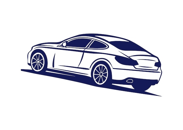 Diseño elegante del coche coupé