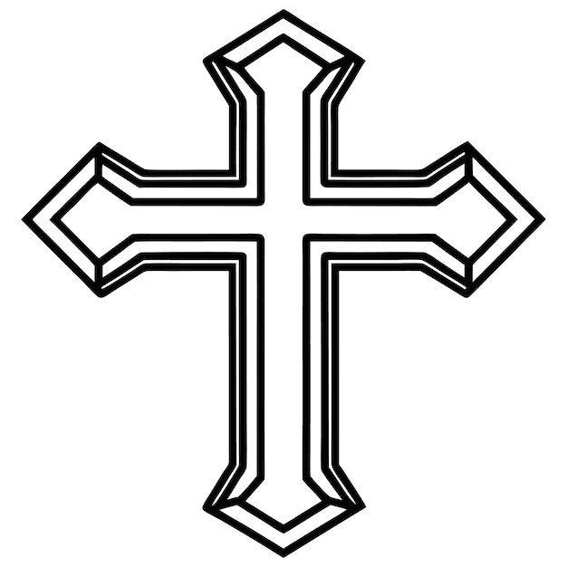 Diseño elegante de la cruz