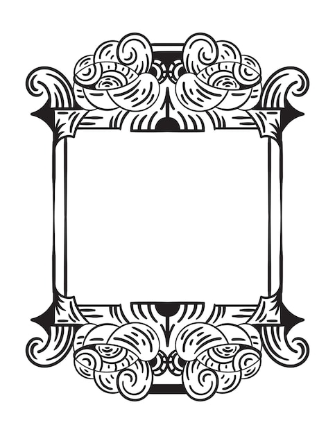 Diseño elegante del ejemplo del marco ornamental