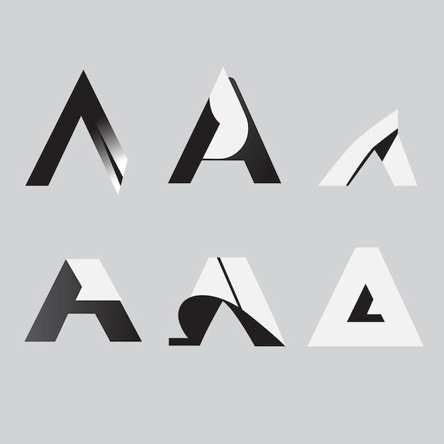 El diseño elegante y elegante de la letra A