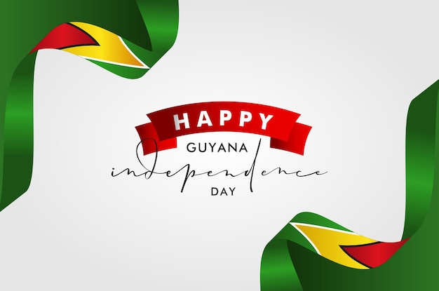 Diseño elegante del fondo del día de la independencia de Guyana