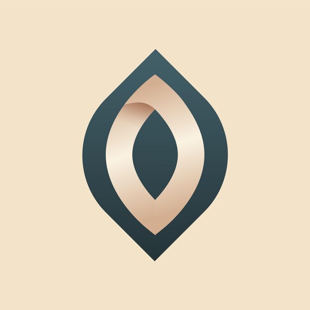 Diseño elegante del logotipo de la hoja