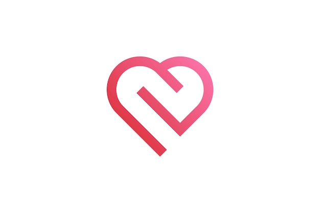 Diseño elegante del logotipo social del cuidado del amor moderno