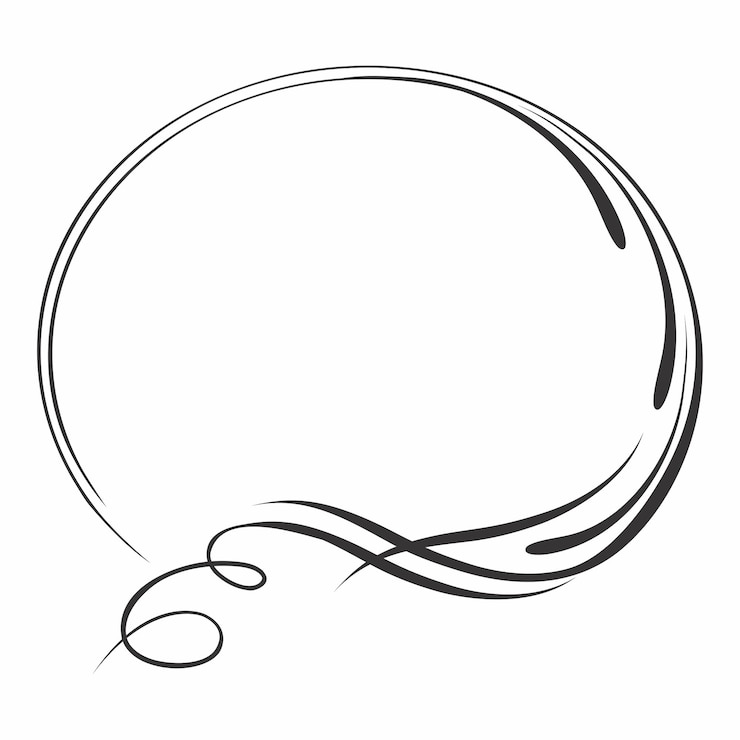 Vector diseño elegante del marco circular