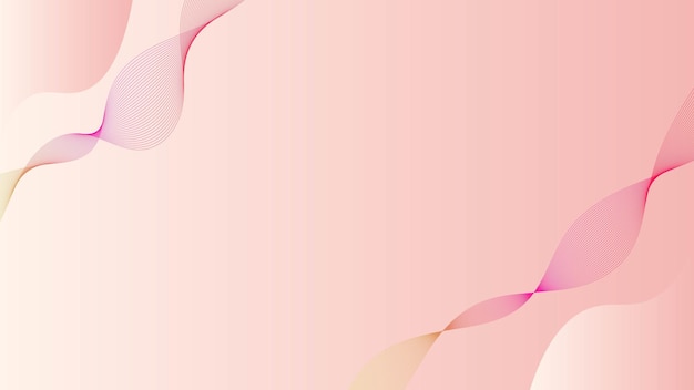 Diseño elegante de ondas rosadas para la estética moderna
