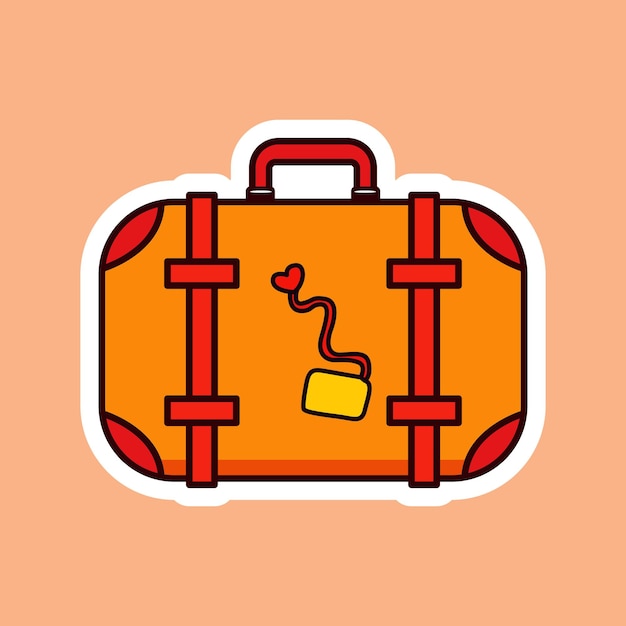 Diseño elegante de pegatinas vectoriales para maletas