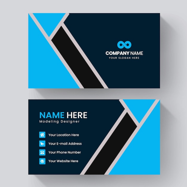 Diseño elegante de tarjeta de identidad corporativa
