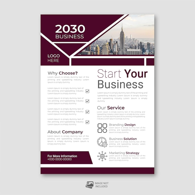 Diseño elegante volante diseño corporativo mejor empresa diseño de volante de negocios