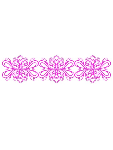 diseño de elemento de adorno grabado para borde, color editable