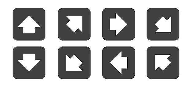 diseño del elemento del conjunto de iconos de flecha