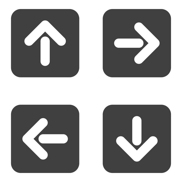 diseño del elemento del conjunto de iconos de flecha