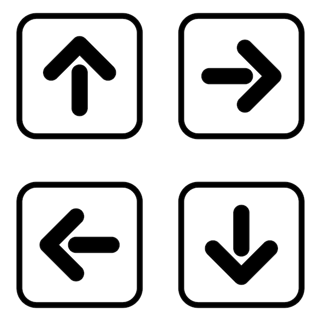 diseño del elemento del conjunto de iconos de flecha