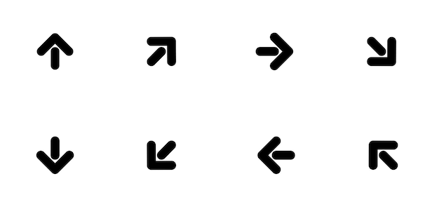 diseño del elemento del conjunto de iconos de flecha