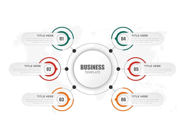 Diseño de elemento de infografía limpio Resumen línea de tiempo