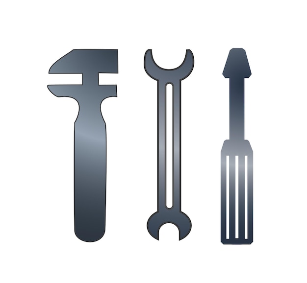 Diseño elemento símbolo llave herramientas cerrajero icono coche service01