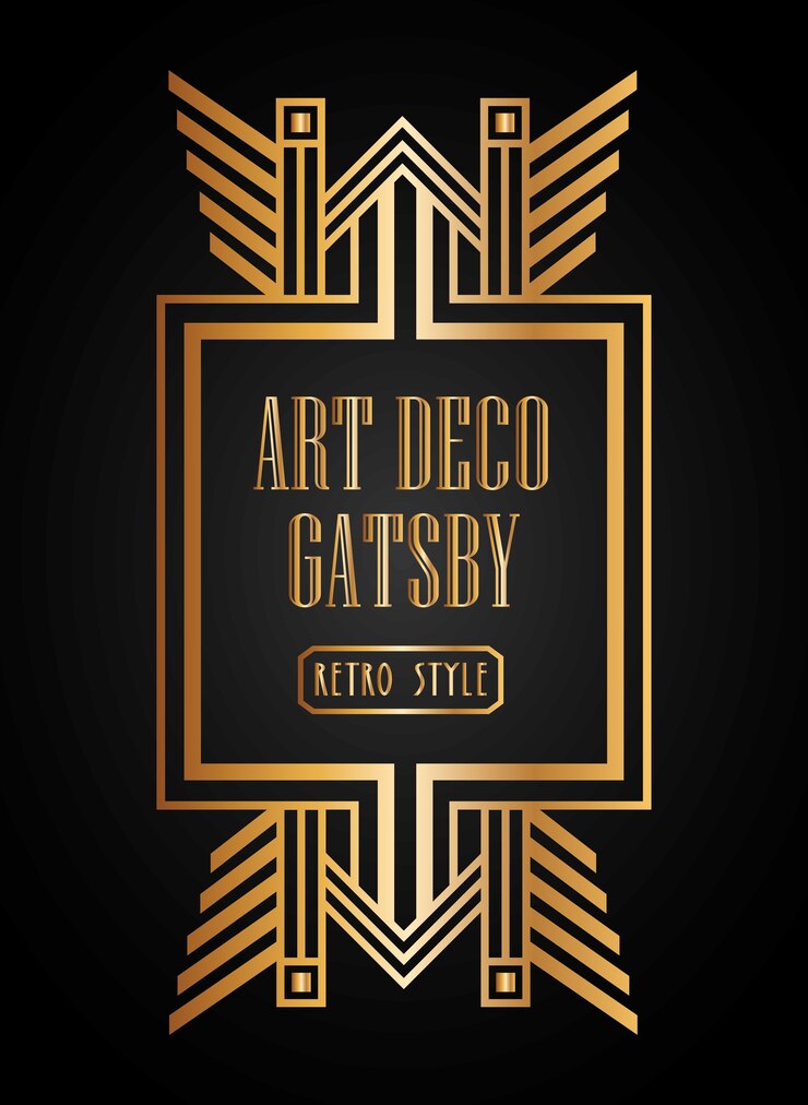 Vector diseño de elementos art deco