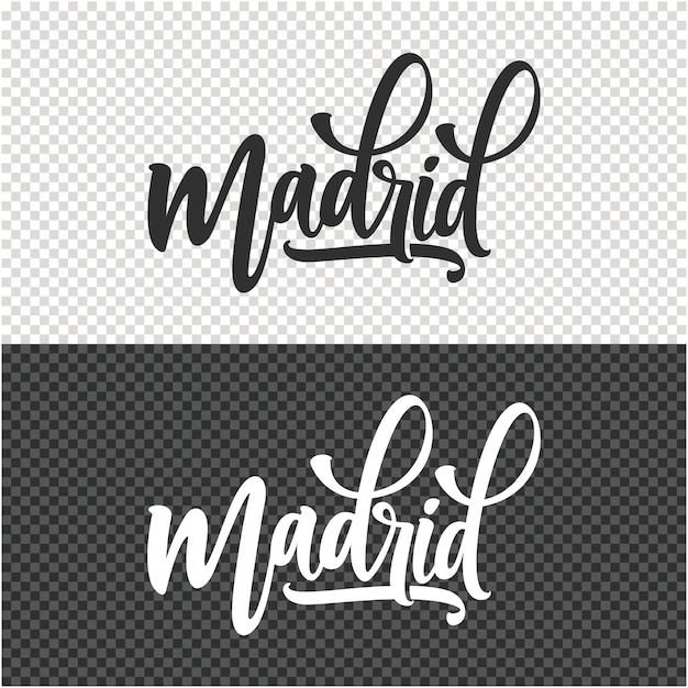 diseño de elementos clipart de letras madrid