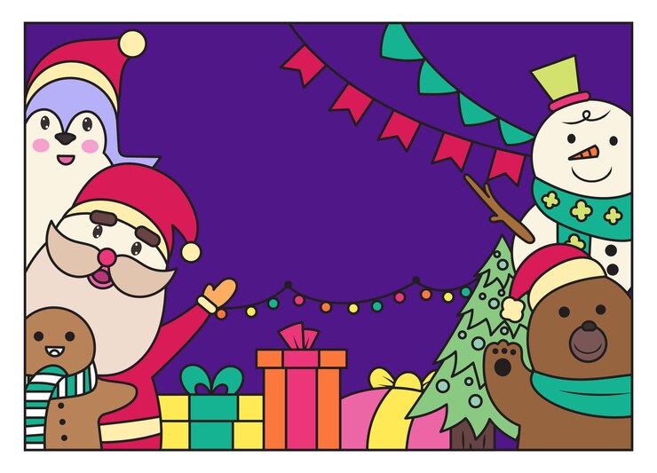 Vector diseño de elementos para eventos navideños