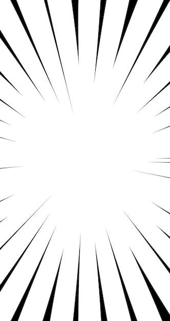 Diseño de elementos de fondo de estilo cómic con efecto de líneas de zoom