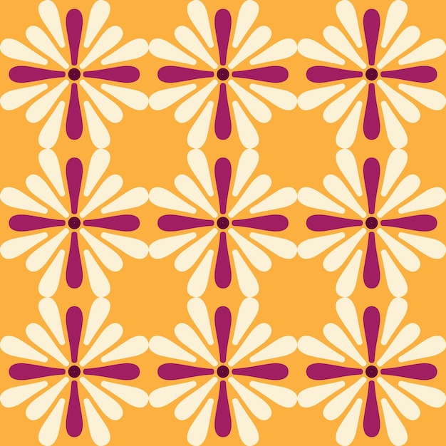 Vector diseño de elementos de fondo de patrones sin fisuras florales indios