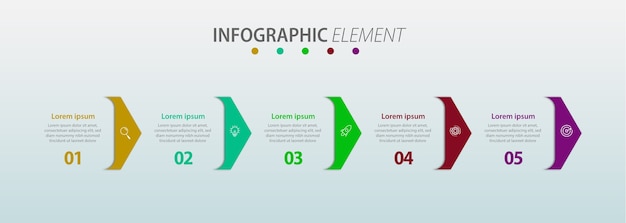 Diseño de elementos de infografía