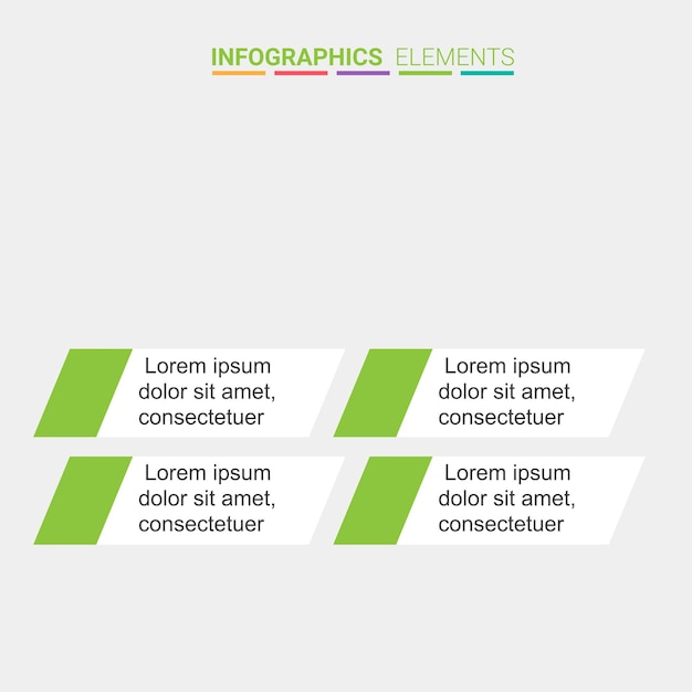 Diseño de elementos infográficos de plantilla vectorial