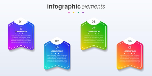 Diseño de elementos infográficos vectoriales gratis