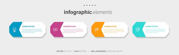 Diseño de elementos infográficos vectoriales