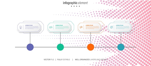 Diseño de elementos infográficos vectoriales