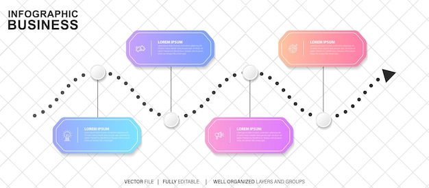 Diseño de elementos infográficos vectoriales