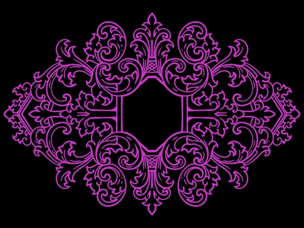 diseño de elementos ornamentales tallados antiguos