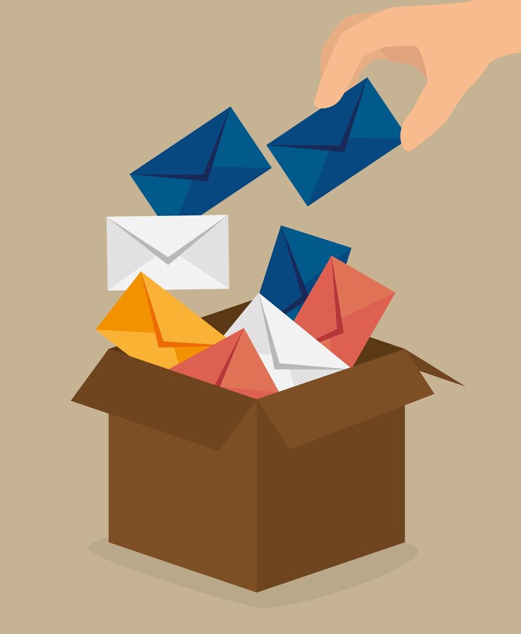 Vector diseño de email marketing.