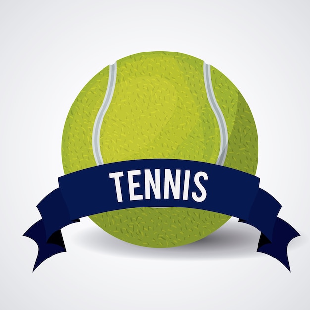 diseño de emblema deportivo de tenis