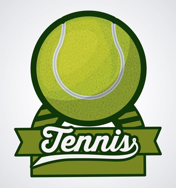 diseño de emblema deportivo de tenis