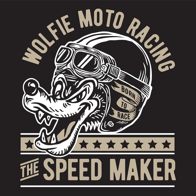 Diseño de emblema de Wolf Motor Racing