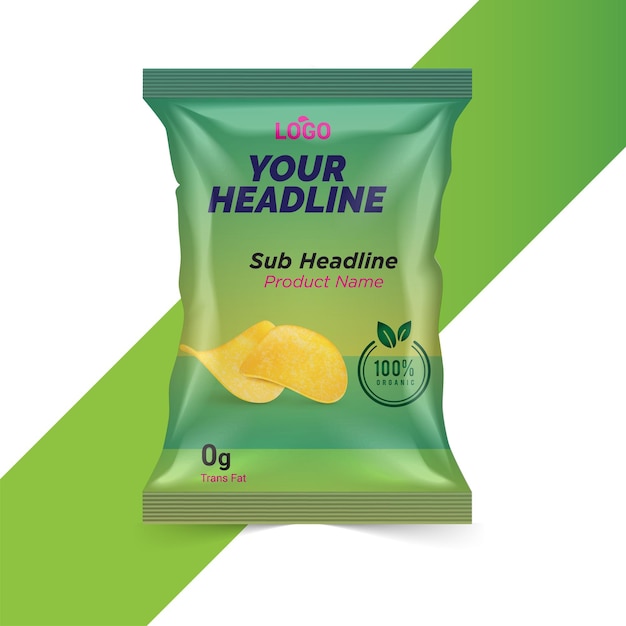 Diseño de Empaque de Papas Fritas para su Empresa