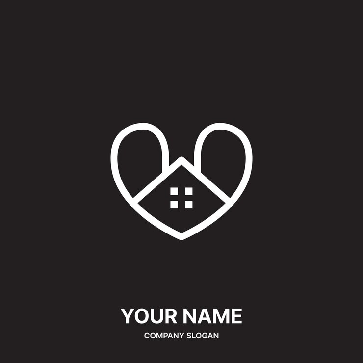 Vector diseño de la empresa de marca de logotipo de corazón