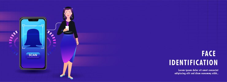 Vector diseño de encabezado o banner con ilustración de mujer