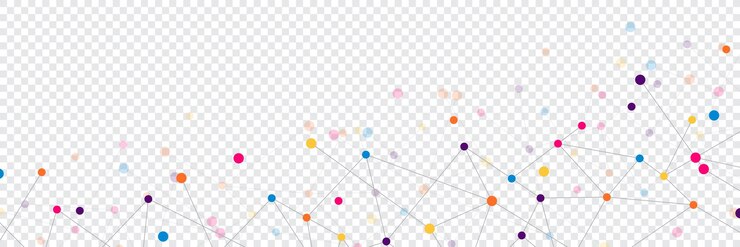 Vector diseño de encabezado o banner de sitio web con fondo geométrico abstracto conexión de puntos y líneas conexión de red global ilustración vectorial