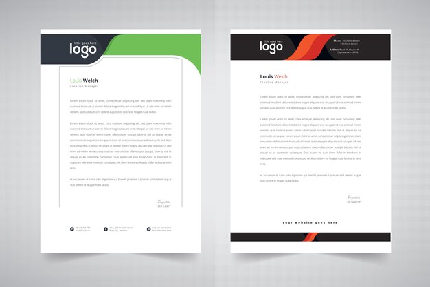 Diseño del encabezado