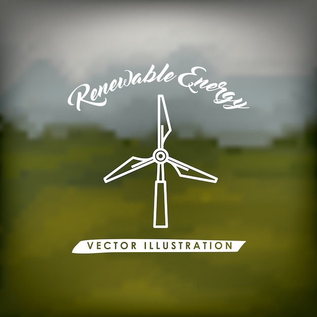 Vector diseño de energía renovable