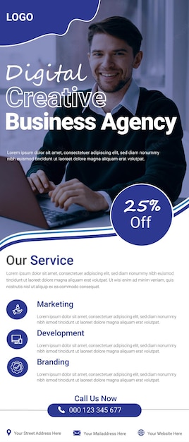 diseño enrollable empresarial moderno