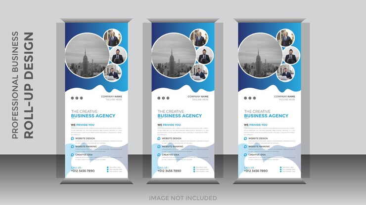 diseño enrollable empresarial moderno
