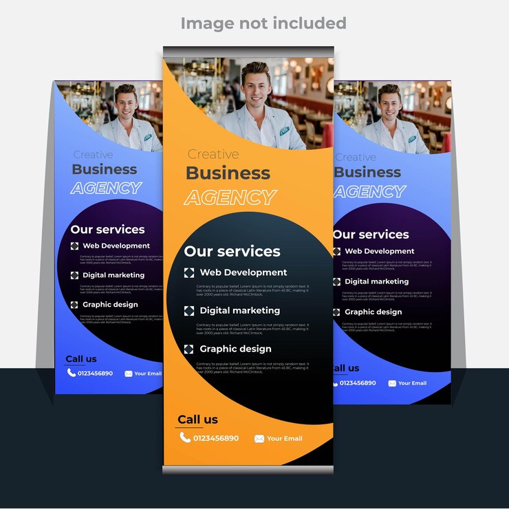 Diseño enrollado que puedes usar en tu anuncio