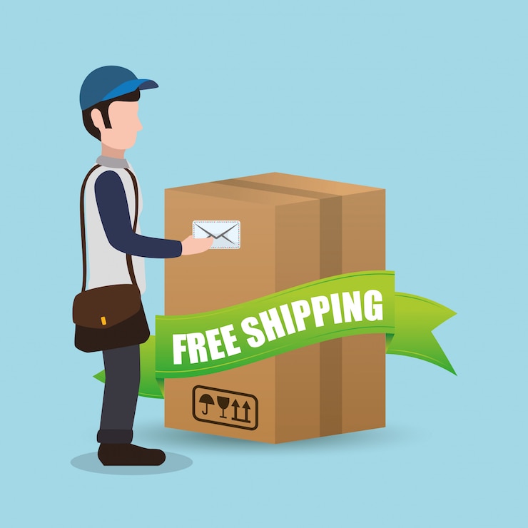Vector diseño de entrega gratuita