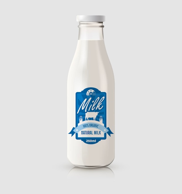 Diseño de envases de botellas de leche 8